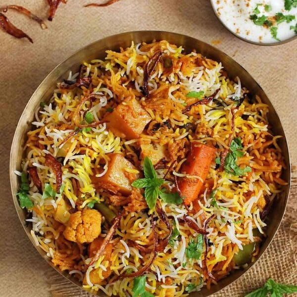 Vegetable Dum Biryani (In oven)